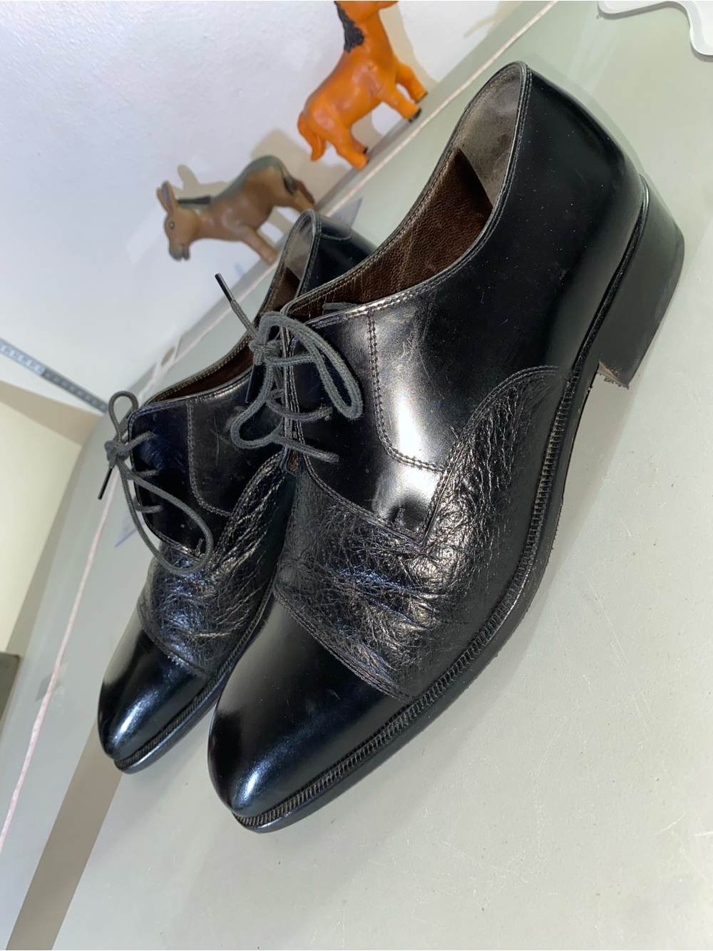 Moreschi Adrano Men’s Oxford Dress Shoes US 9 Black Made in Italy